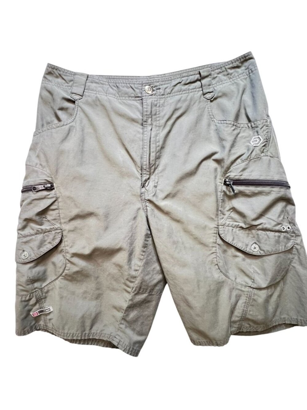 Ocean Pacific Mens Cargo Shorts Size 34 Gray Outdoor Casual Utility Cotton